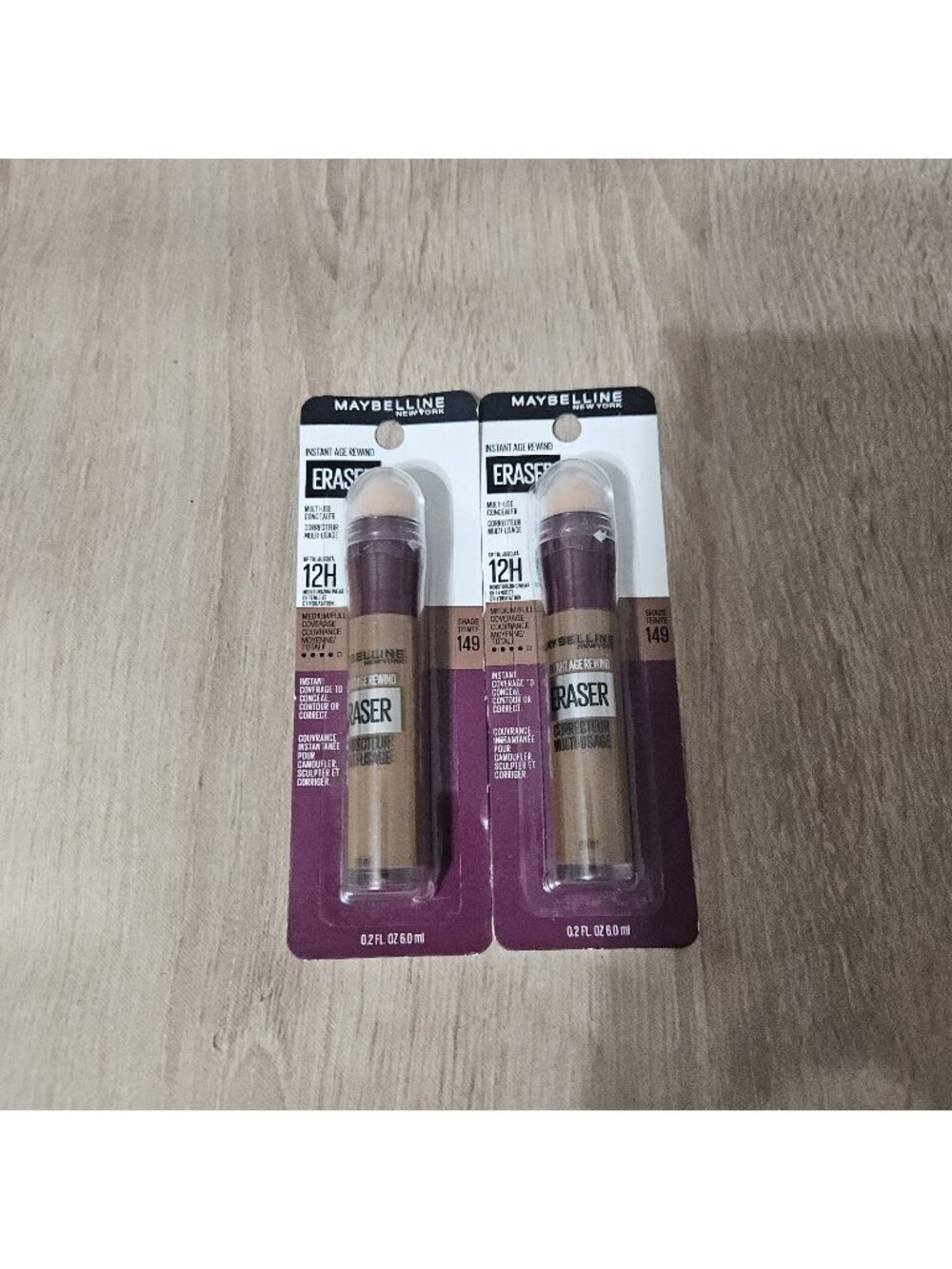 Lot of 2 Maybelline Instant Age Rewind Eraser # 149 0.2 oz. each NEW